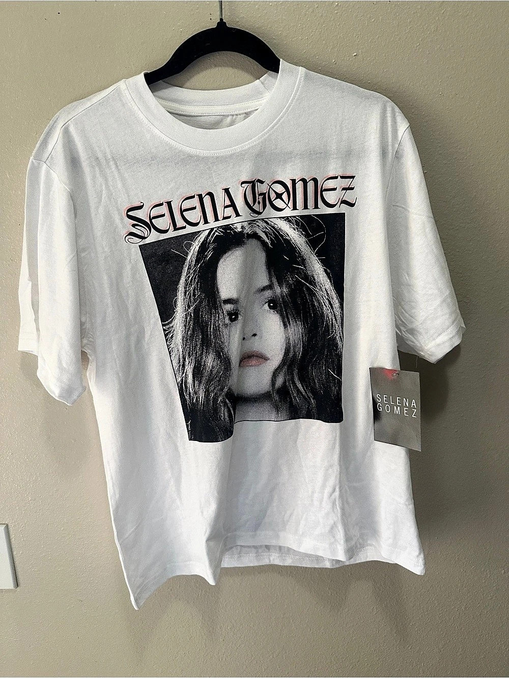 Selena Gomez Graphic Tee in White NWT